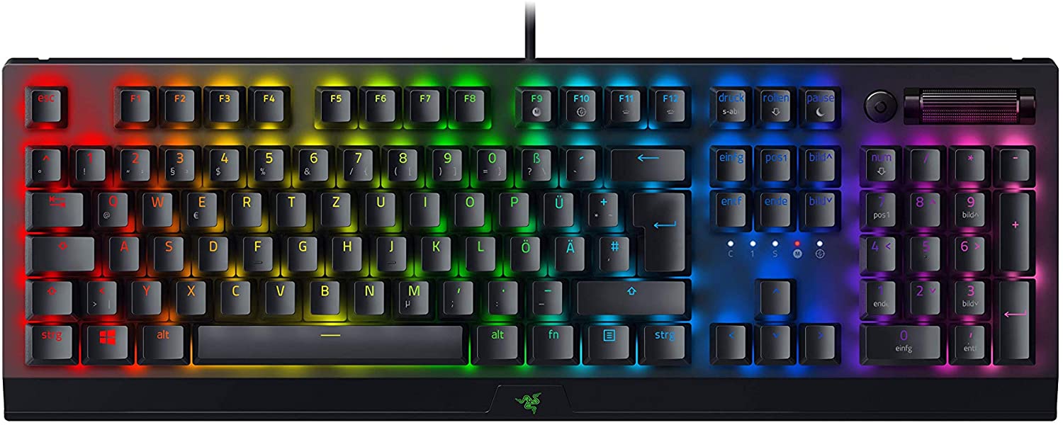 Razer BlackWidow V3 Gaming Keyboard Green Switches Chroma RGB DE-Layout