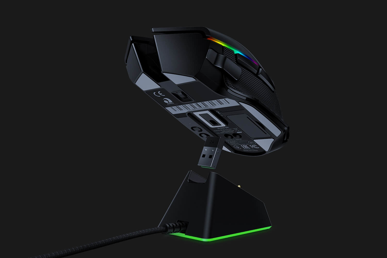 Razer Basilisk Ultimate kabellose ergonomische RGB Gaming Maus Ladestation