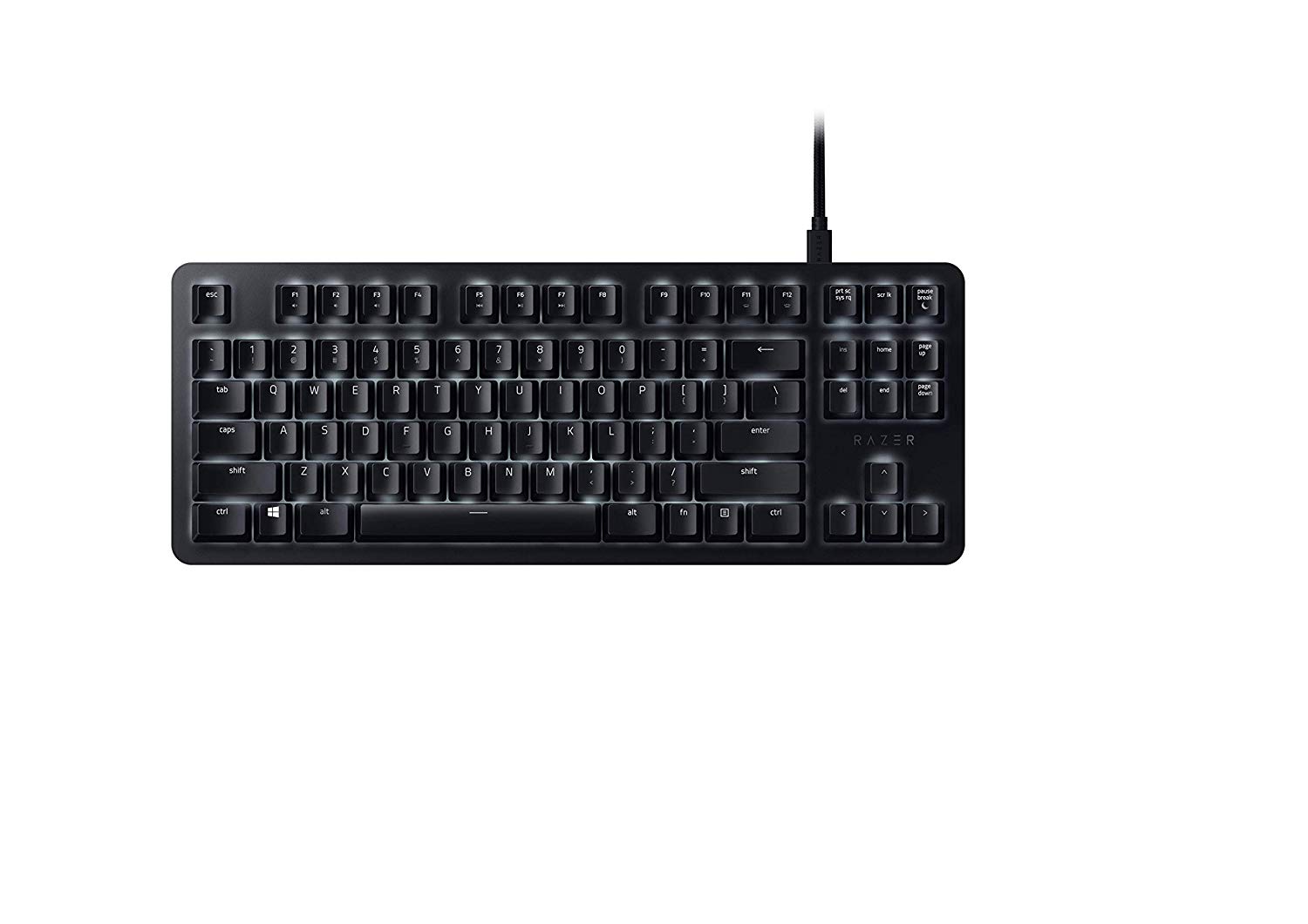 Razer BlackWidow Lite Gaming Keyboard Orange Switches TKL DE-Layout