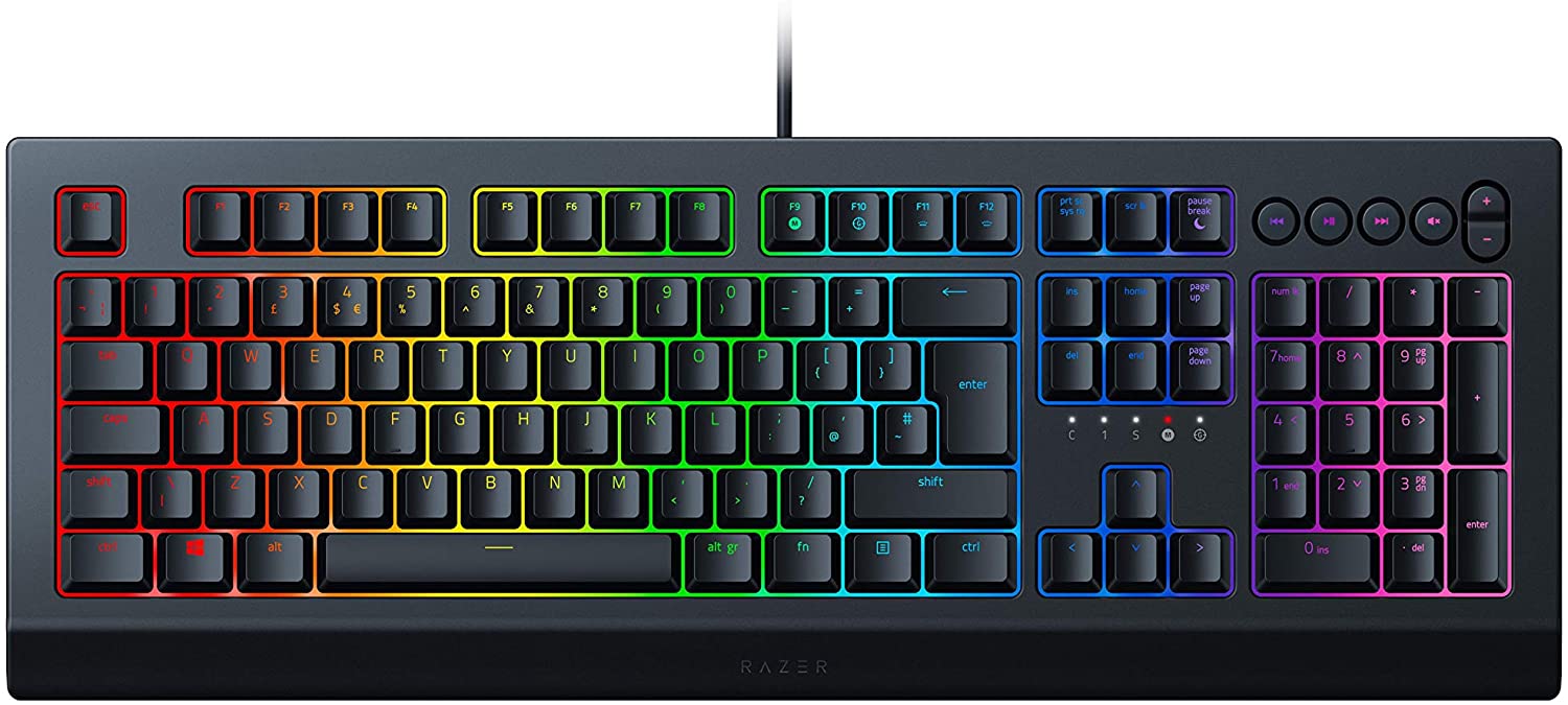 Razer Cynosa V2 Tastatur USB QWERTY UK Englisch Schwarz