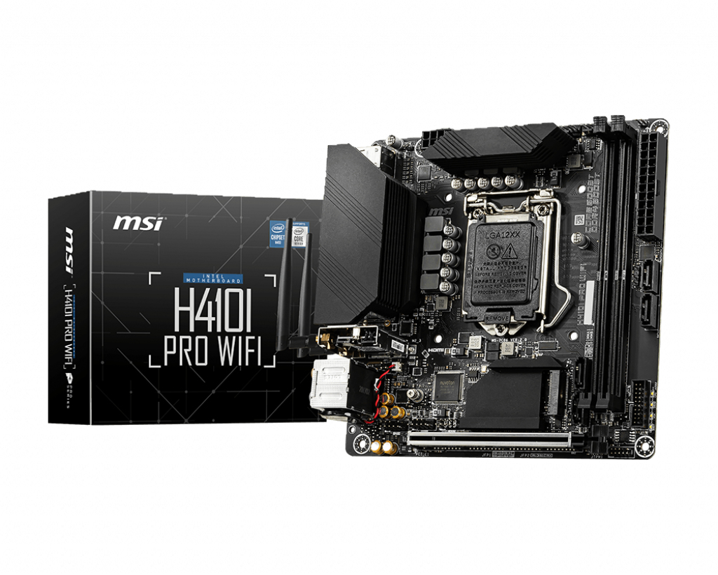 MSI H410I PRO WiFi (Mini-ITX, LGA1200, H410, M.2 Port, PCIe 3.0 x 4, NVMe)