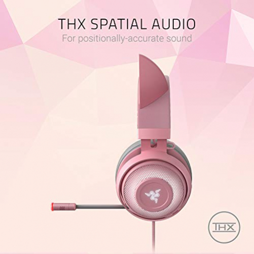 Razer Kraken Kitty Edition THX Spatial Audio USB RGB Gaming Headset pink