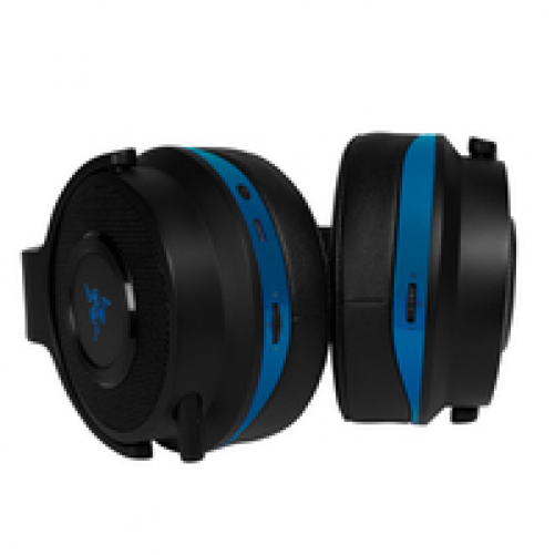 RAZER Thresher 7.1 Surround-Sound Wireless Gaming Headset für PS4 schwarz/blau