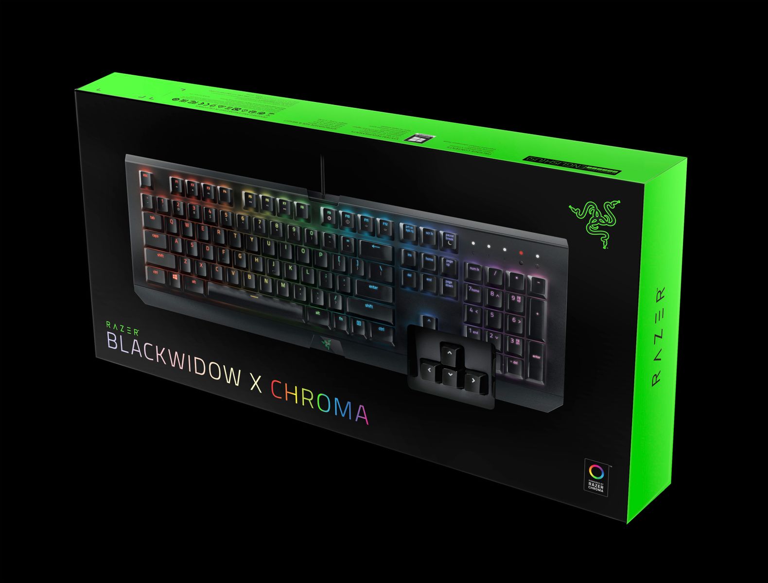 RAZER BlackWidow X Chroma Mechanische Gaming Tastatur (GBR Layout - QWERTY)