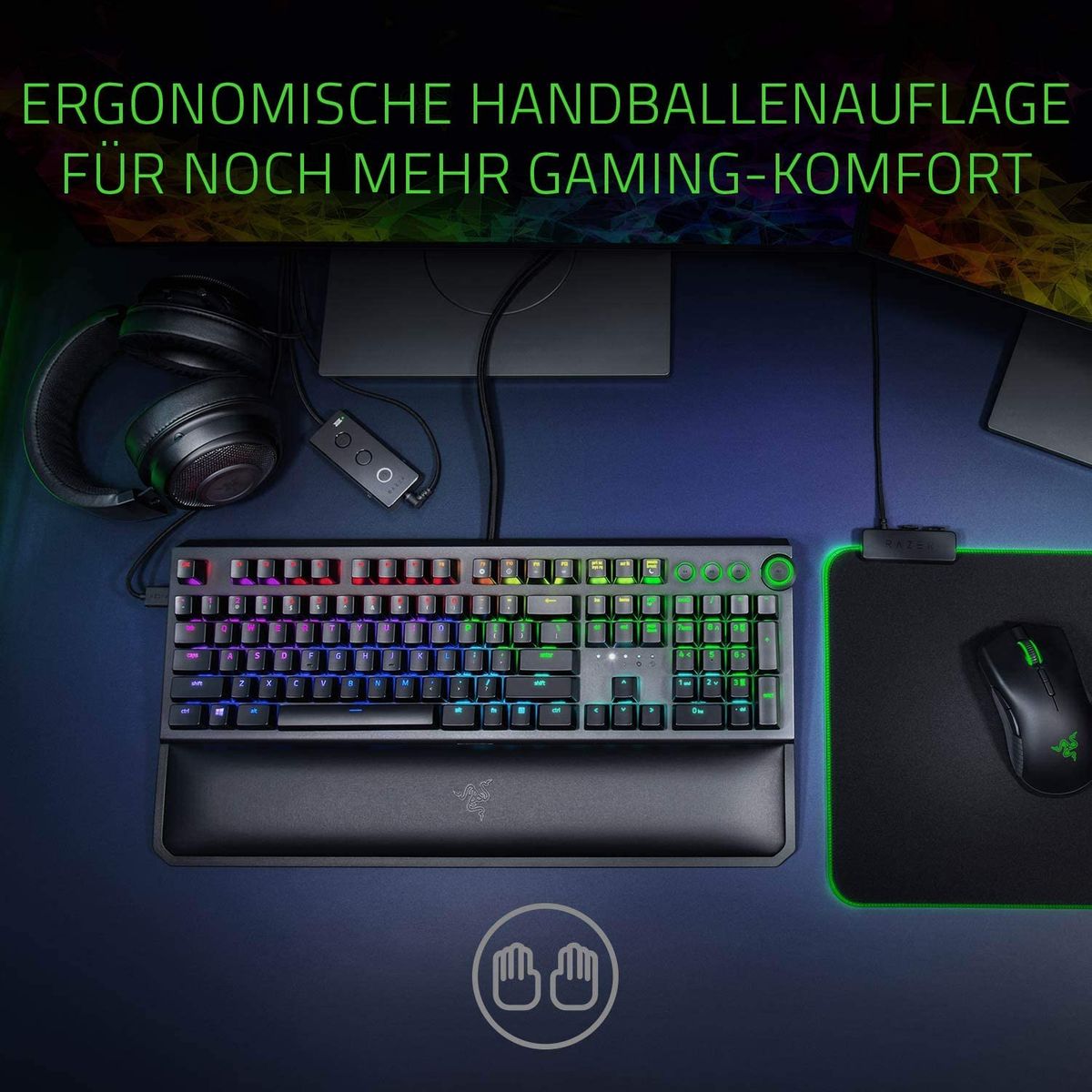 Razer BlackWidow Elite Mechanische Gaming Tastatur Chroma DE-Layout