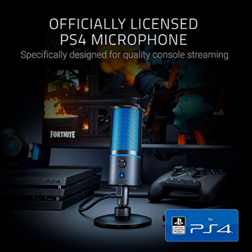 Razer Seiren X Microphone USB Streaming Broadcasting PS4 Black/Blue