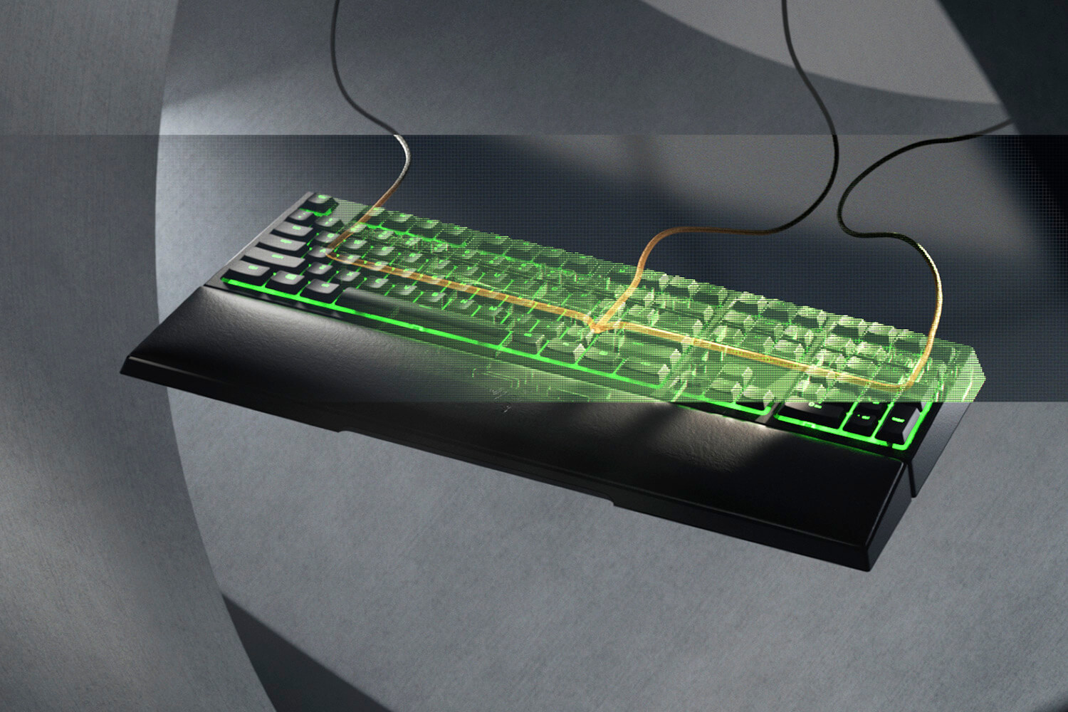 Razer Ornata V2 Gaming Keyboard Mecha-Membrane Switches Chroma RGB DE-Layout