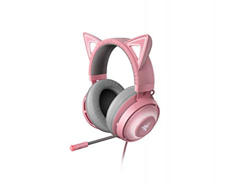 Razer Kraken Kitty Edition THX Spatial Audio USB RGB Gaming Headset pink