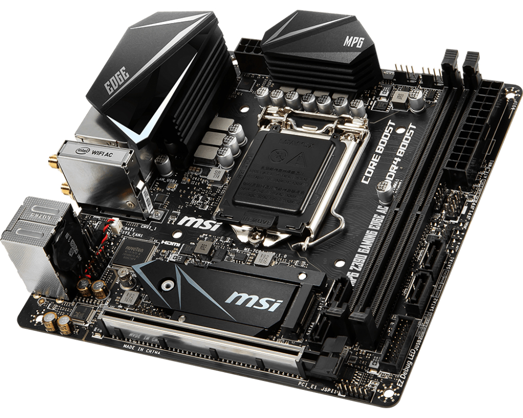 MSI MPG Z390I Gaming Edge AC Motherboard Intel Z390 LGA 1151 (Socket H4) mini ITX