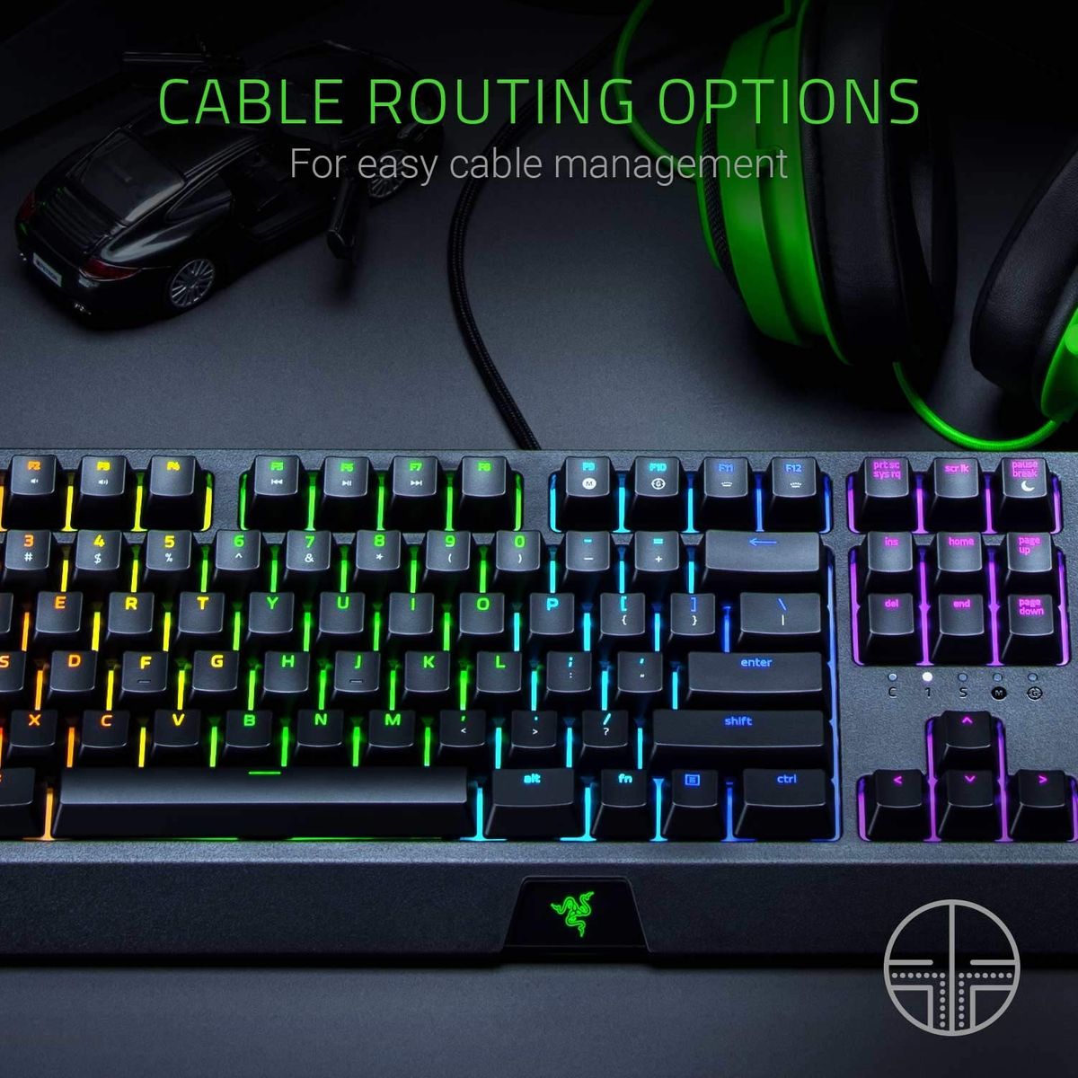 RAZER BlackWidow Mechanische Gaming Tastatur Chroma Wired (GBR Layout - QWERTY)