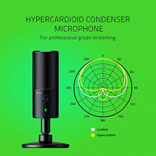 RAZER Seiren Emote Streaming Kondensatormikrofon mit Emoticon-Display Chroma LED
