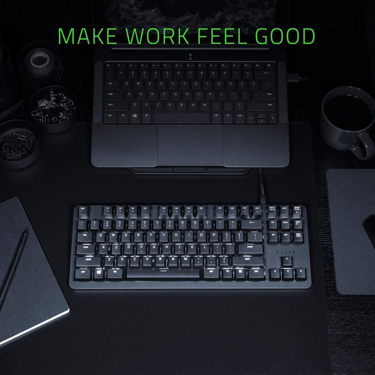 RAZER Blackwidow Lite Mechanische Gaming Tastatur Kompakt (GBR Layout - QWERTY)