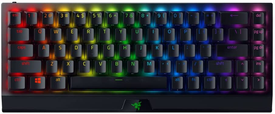 RAZER BlackWidow V3 Mini HyperSpeed Mechanical Gaming Keyboard - Yellow Switch - RGB LED light, Wireless, Black - (USA Layout - QWERTY)
